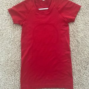 Lululemon Red Swiftly Tech Short Sleeve